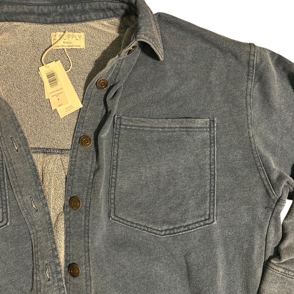 Z Supply NWT All Day Knit Denim Jacket – Vintage Indigo – Women’s Small - Picture 2 of 5